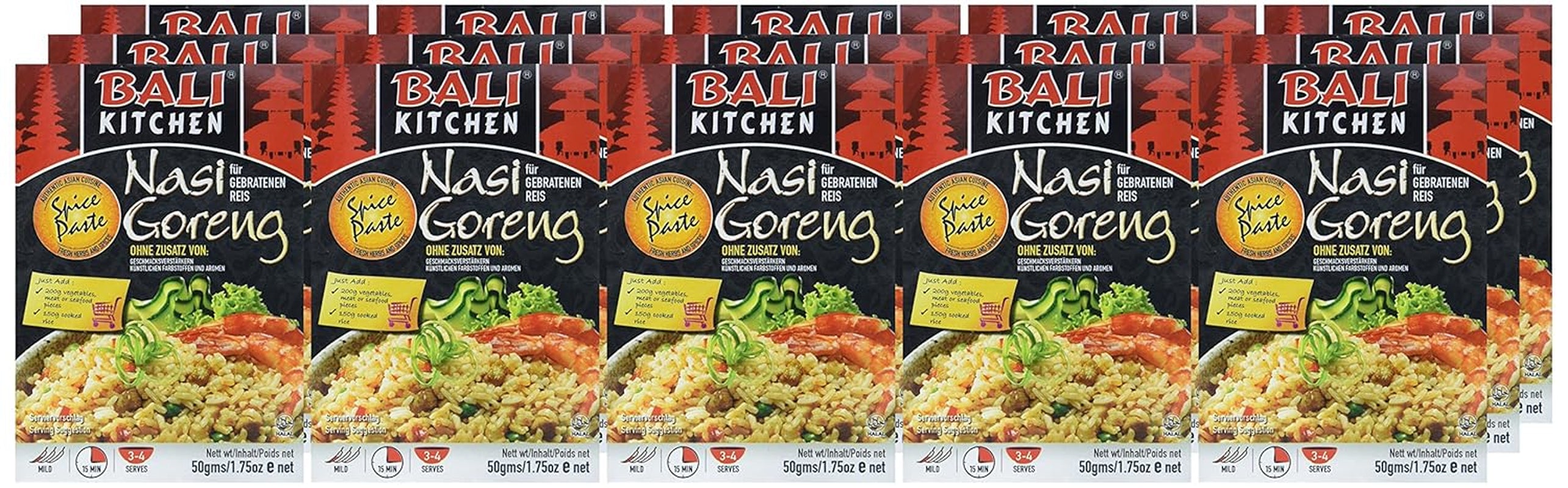 Nasi Goreng, paquete de 15 (paquete de 15 x 50 g)