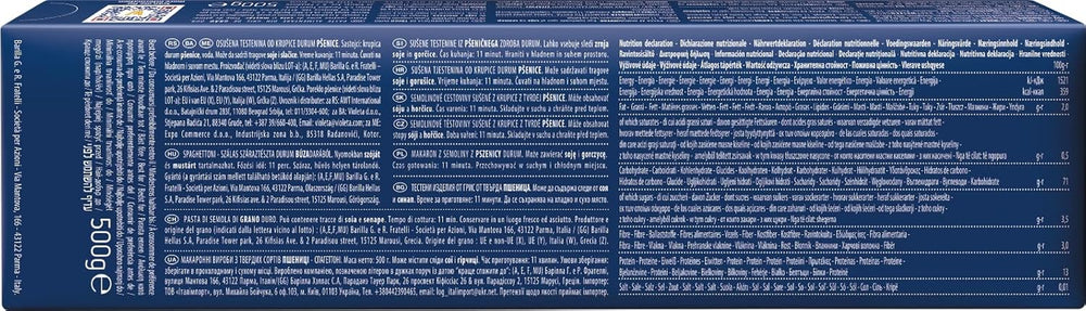 Barilla Classic Spaghetti N°7 pasta de trigo duro, siempre al dente (1 x 500 g)