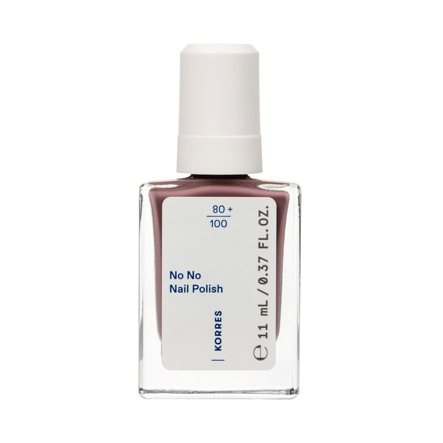 KORRES No No base de esmalte de uñas - base 10% vegana sin liberación, para un color duradero y resistente a las astillas, 11 ml - uñas cuidadas de forma natural, sin sustancias nocivas