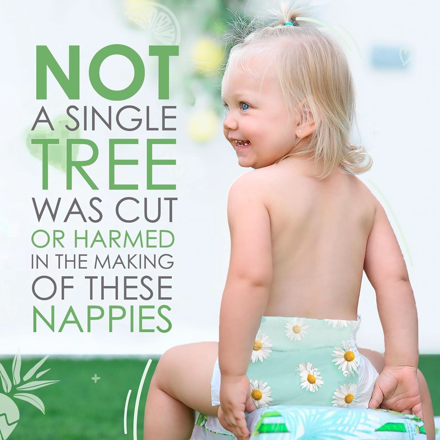 Pañales Pureborn Eco de bambú orgánico, talla para recién nacido hasta 5 kg, ultra suaves, hipoalergénicos, con indicador de humedad, varios estampados Madre e Niño Naty Shop