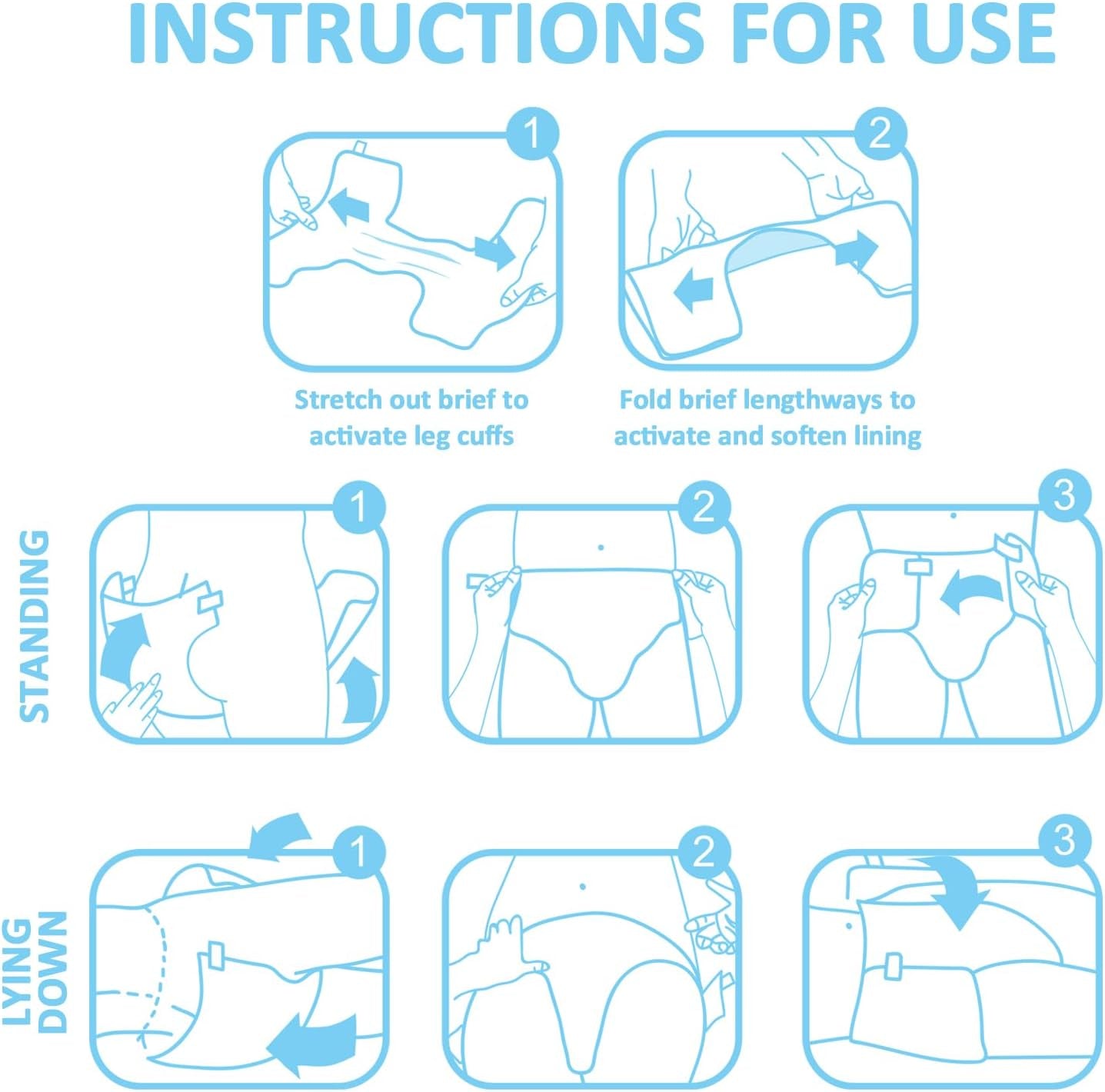 Pañales Estampados Para Adultos 5500-5800ml 10 Piezas - Calzoncillos De Baño (XL)