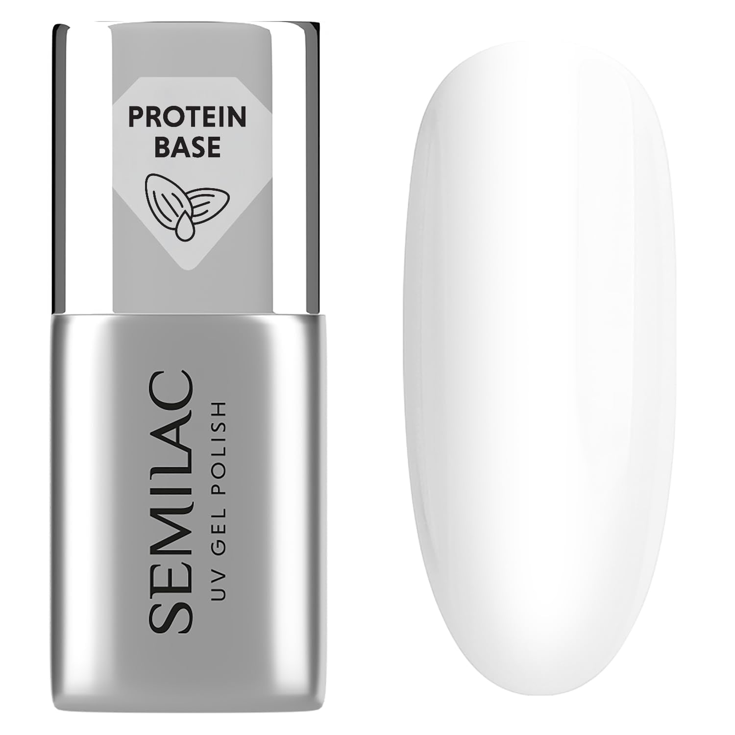 Semilac Pure & Clean base de esmalte de uñas UV 7ml – Base híbrida autonivelante para uñas sensibles