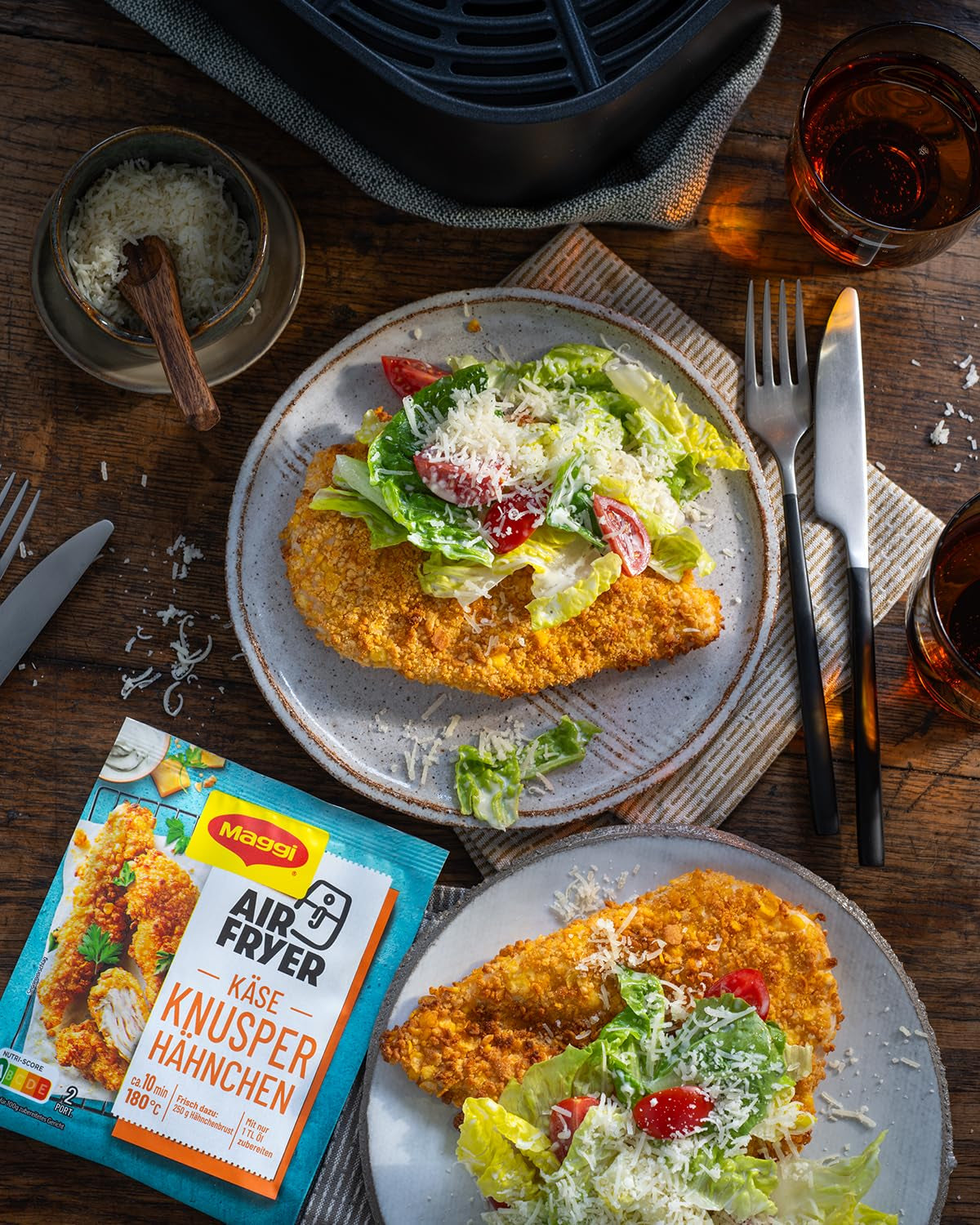 MAGGI Airfryer Knusper Hähnchen - Käse, paquete 1er (1 x 44g)