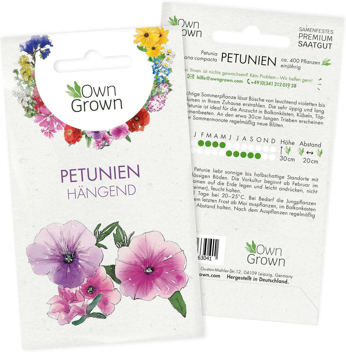 Semillas de petunia: Semillas de petunia de primera calidad para alrededor de 400 plantas de petunia – Hermosas semillas de petunia para plantas de balcón y jardín – Semillas de flores – Semillas de petunia enredadera – Flores de balcón de cultivo propio