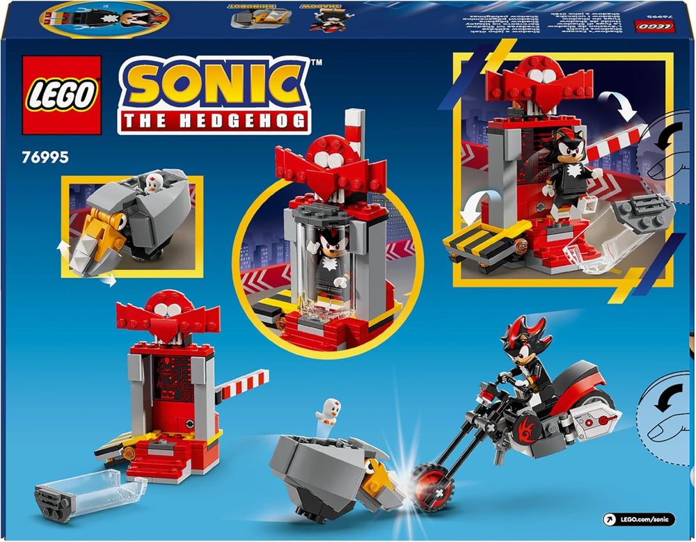LEGO Sonic the Hedgehog Shadow the Hedgehog Escape Juego de figuras de videojuego y motocicleta de juguete Regalo para jugadores y fanáticos Niños y niñas de 8 años Artículo para fanáticos 76995 Juegos de construcción Besuche den LEGO-Store