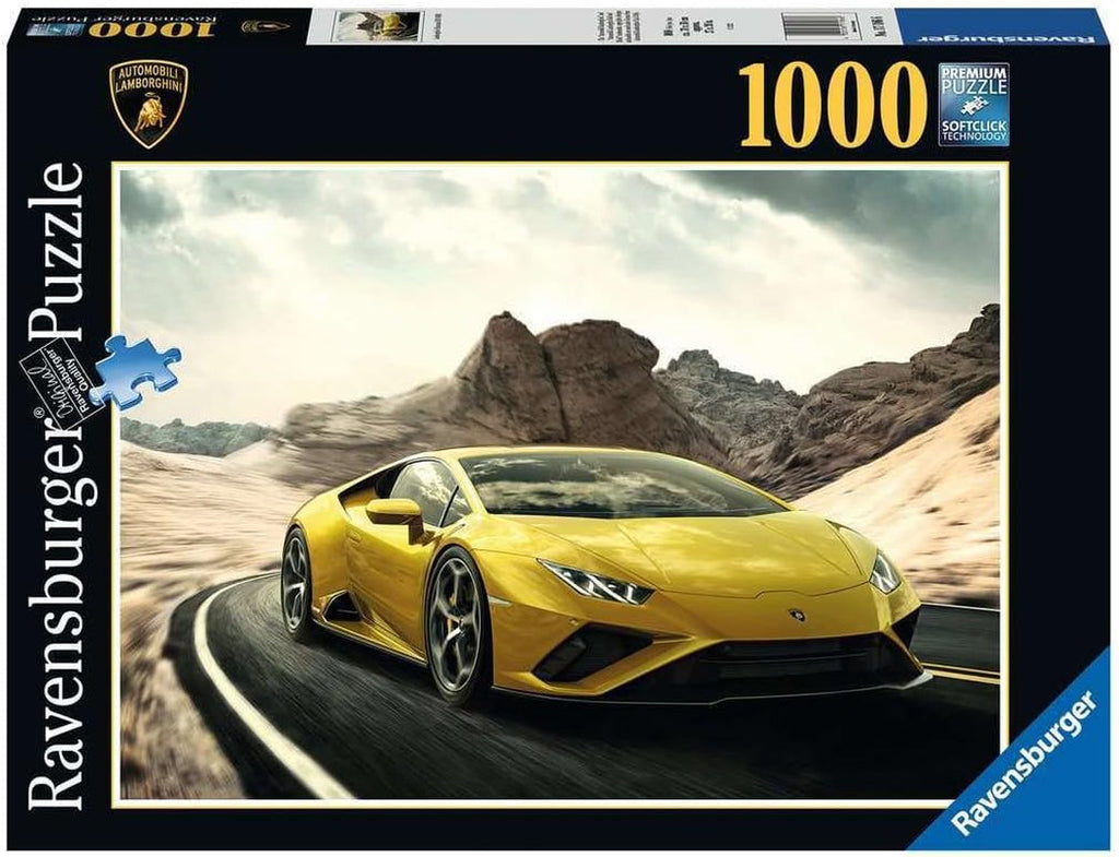 Ravensburger Puzzle 12000195 - Lamborghini Huracán EVO RWD - puzzle jigsaw de 1000 de piese pentru adulți și copii de peste 14 ani, cadou pentru fanii Lamborghini Puzzle Naty Shop Design vechi