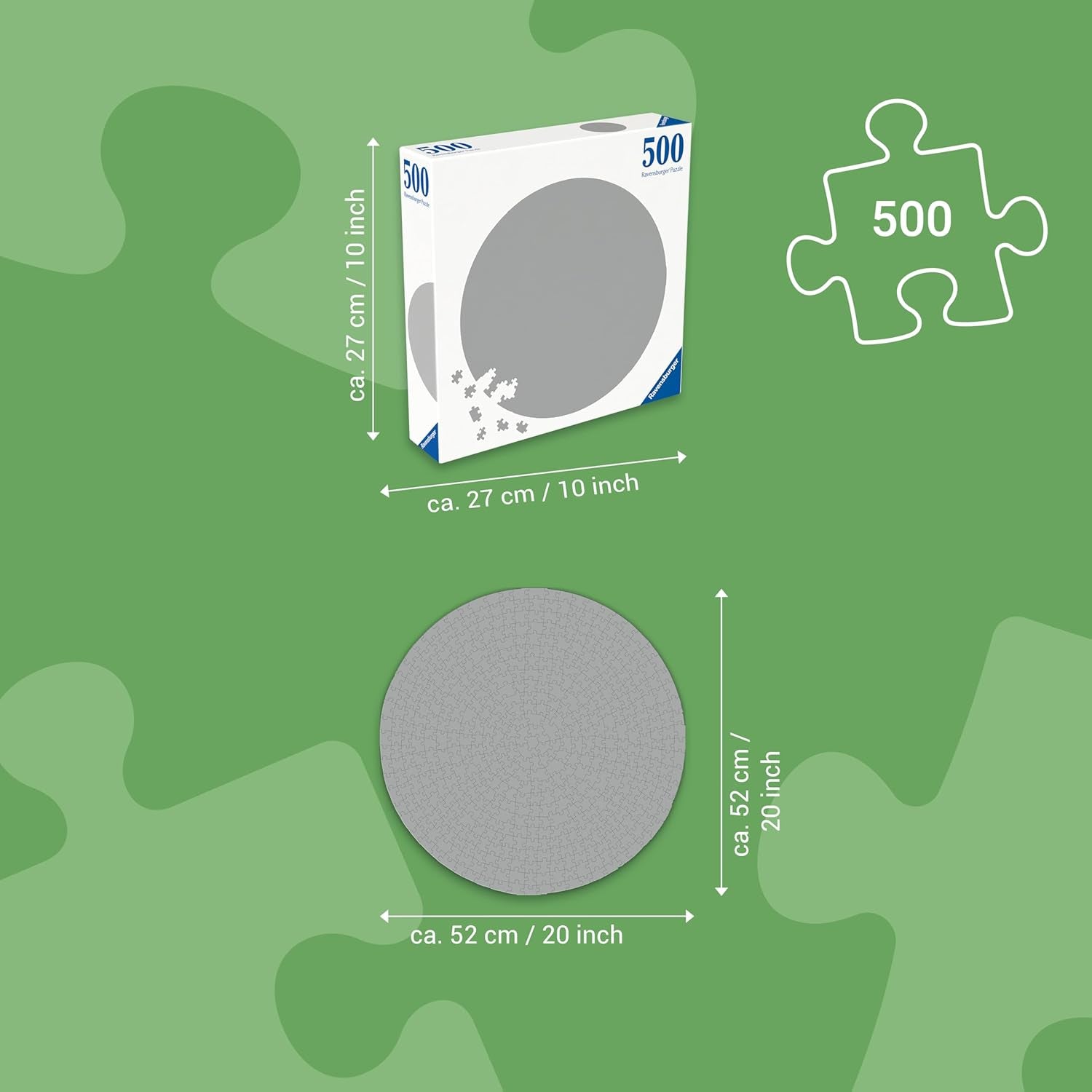 Ravensburger - Puzzle pentru adulți - Puzzle rotund cu 500 de piese - Potrivit de la 12 ani - Insecte (roată colorată) - Puzzle fabricat în Europa - 12000820 Puzzle Naty Shop