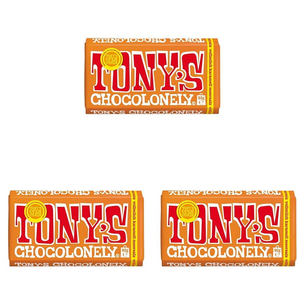 Tony's Chocolonely - Chocolate negro con almendras y sal marina 90g