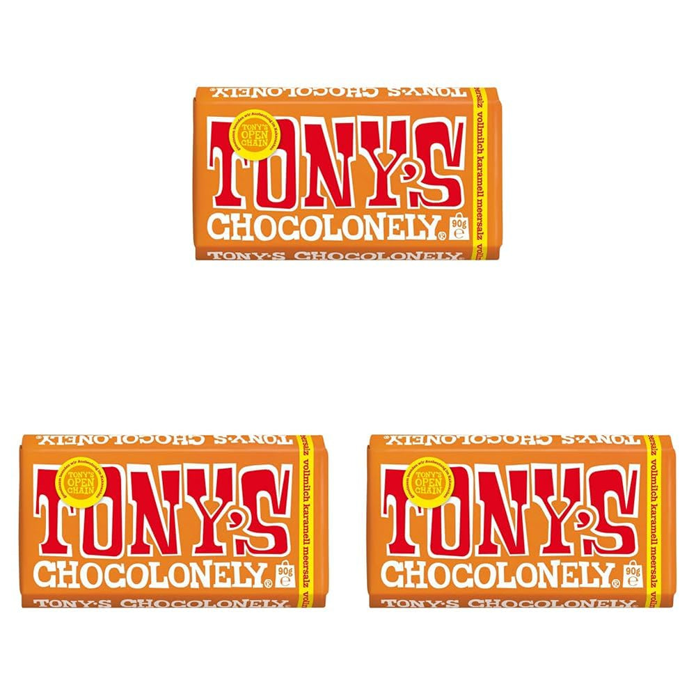 Tony's Chocolonely - Chocolate negro con almendras y sal marina 90g