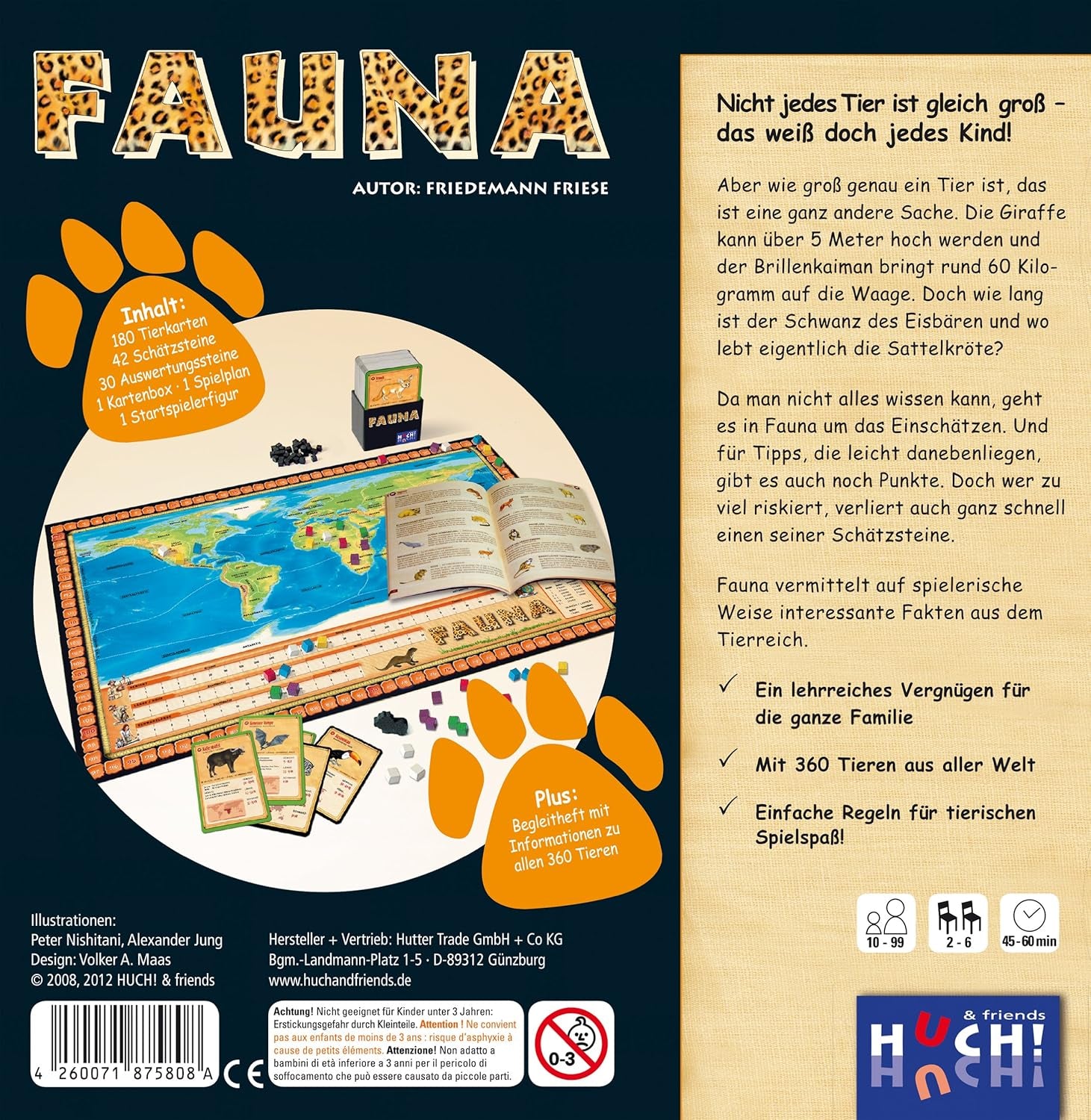 juego de mesa de fauna