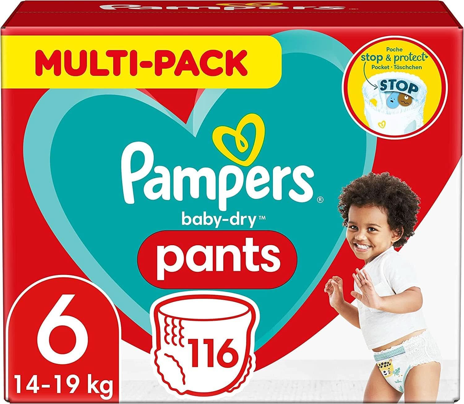 Pampers Windeln Pants Größe 5 Baby-Dry, 160 Windeln, 12Kg-17Kg, 360° Fit Hilft, Auslaufen Zu Verhindern Mother and Child Naty Shop 6 (116 piezas) Classic