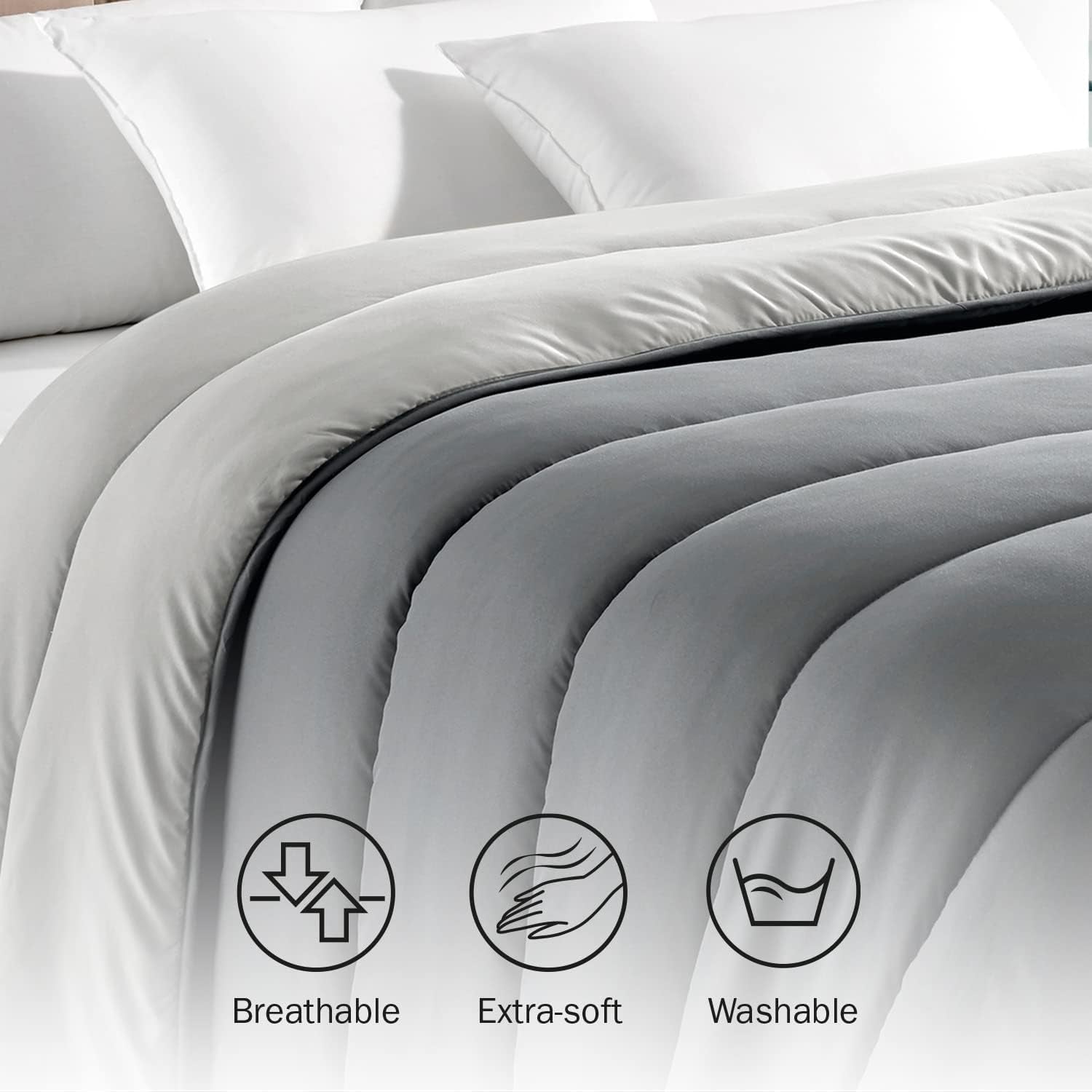 Pikolin Home - Edredón Reversible 300 G - Relleno Nórdico Bicolor - Para Cama De 105 - Acogedor, Cálido, Transpirable, Amarillo Mostaza, 180 X 260 Cm Edredones y edredones Naty Shop