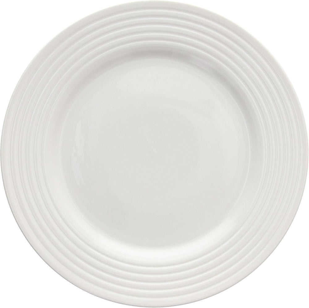 Rings Tellerservice Für 6 Personen, 18-Teilig, Porzellan, Weiß Seturi vesela masa Naty Shop