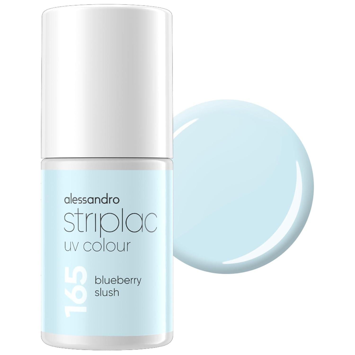 Esmalte de uñas UV alessandro Striplac Lavender Lemonade – Delicado y duradero – Fácil eliminación gracias a la tecnología de eliminación – Vegano y libre de crueldad animal – 8 ml