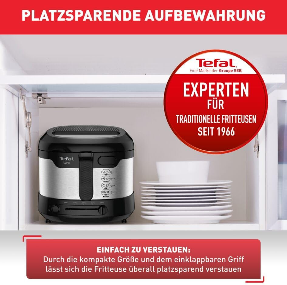Freidora Tefal Uno M FF215D, 1470 Watts, capacidad: 1 kg Naty Shop Electrodomésticos