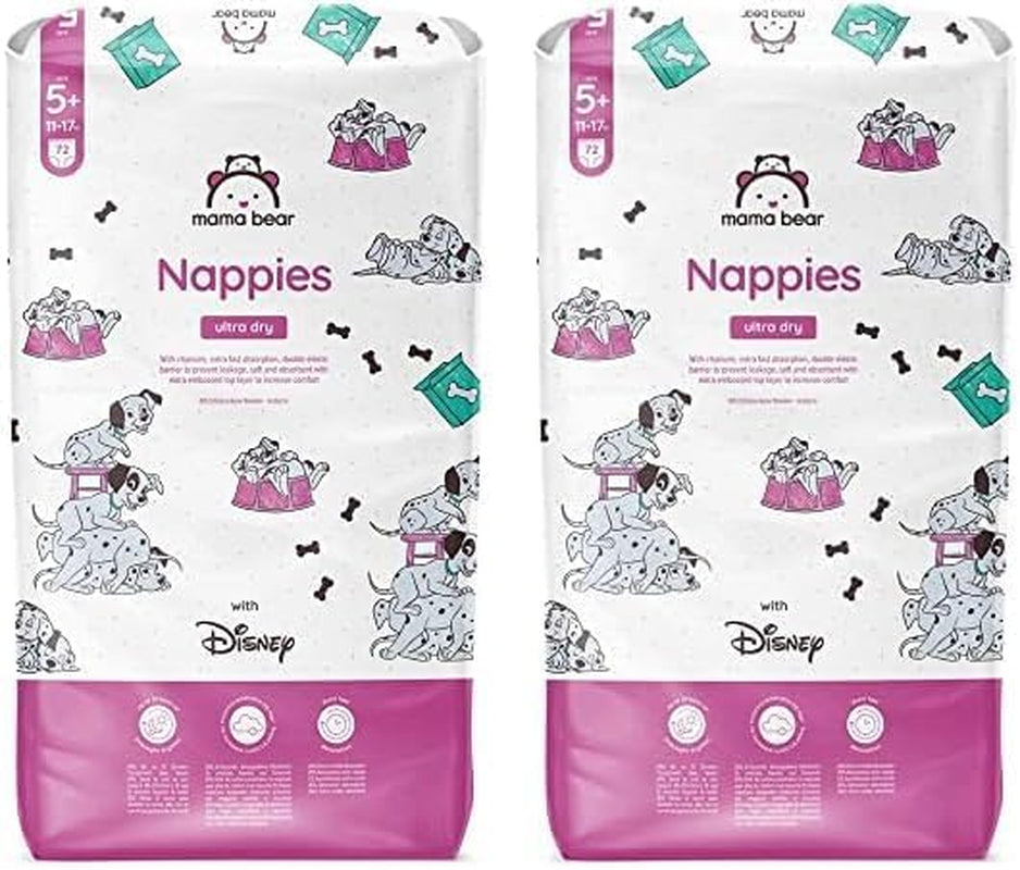 Marca Amazon: Mama Bear Disney Pañales ultra secos, tamaño 3 (4-9 kg) - Caja mensual, blanco, 172 unidades (2 paquetes de 86)
