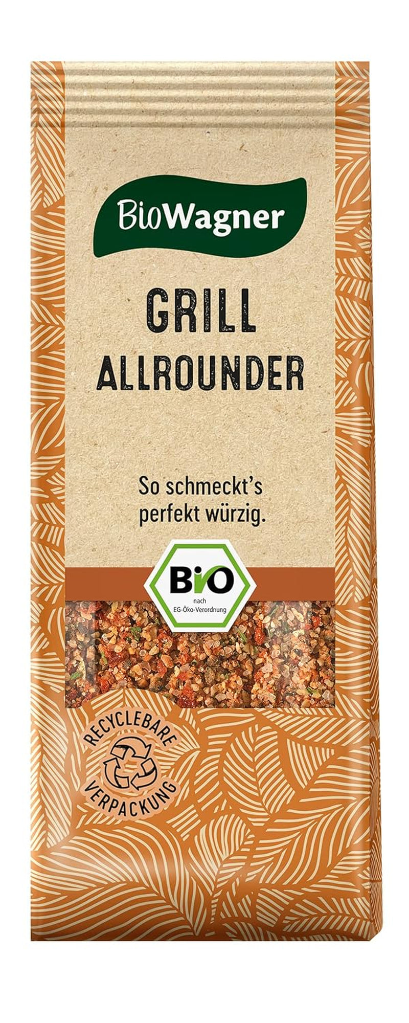 BioWagner - Bio Ras el Hanout, Gewürzmischung für orientalische und arabische Gerichte, ideal para cuscús, tajine o hummus, naturbelassene Bio-Zutaten, embalaje reciclable, 50 g