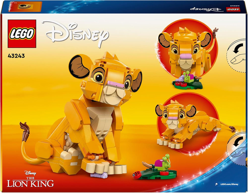 LEGO Ç€ Disney Simba, el cachorro del rey león, juguete de construcción para niños, set de juego de fantasía con la figura del león, genial idea de regalo para niñas y niños a partir de 6 años, juguete para niños 43243 Juegos de construcción Beuche den LEGO-Store
