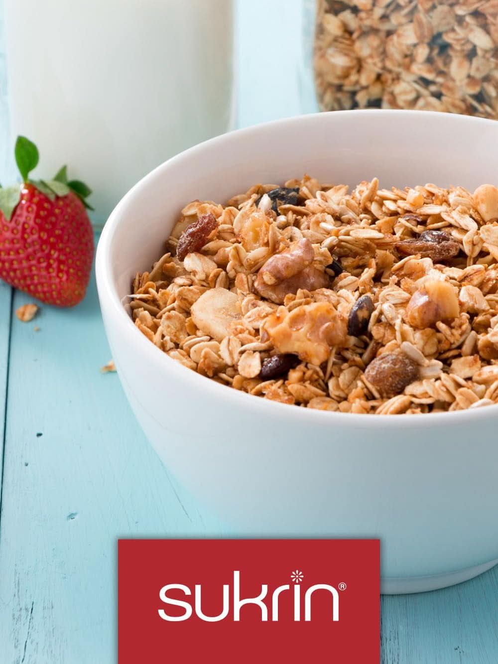 Sukrin Eritritol, alternativa natural al azúcar sin calorías, 1 paquete, 500 gramos Edulcorantes Naty Shop