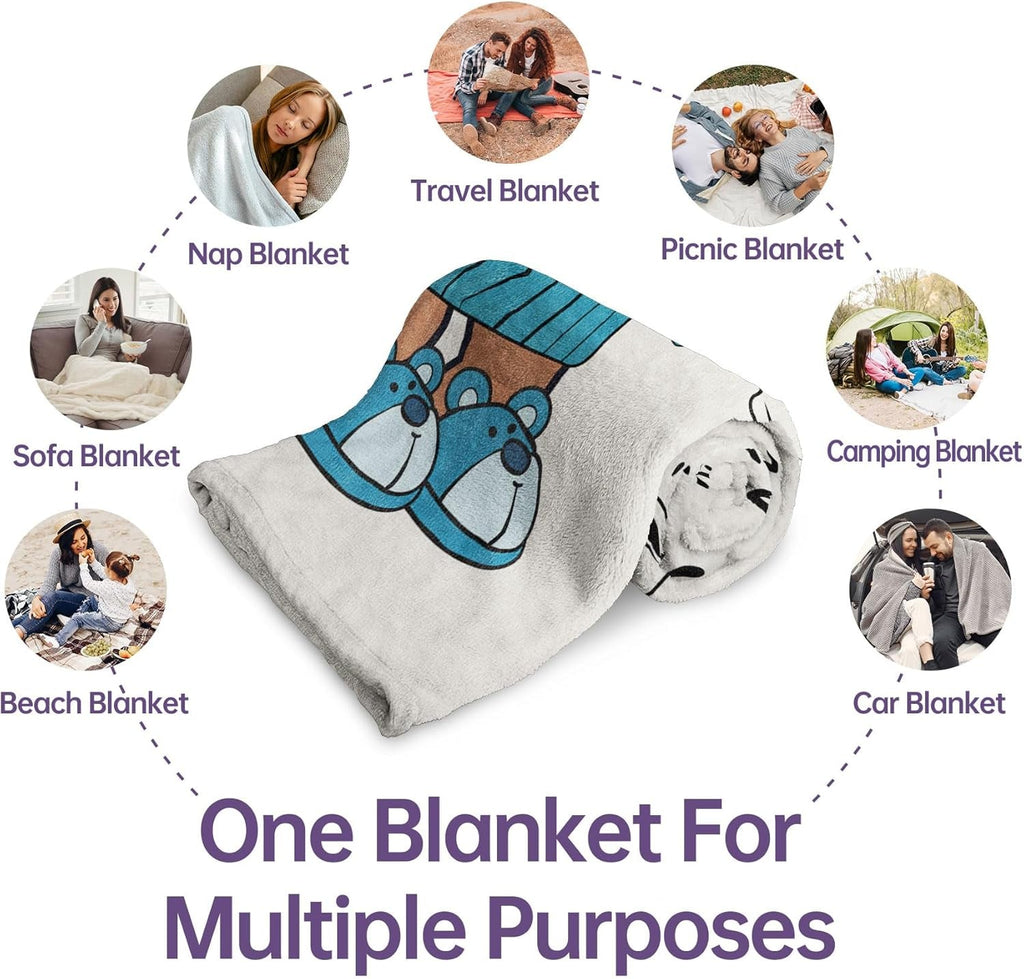 Pătură de flanel Juratar pentru tata - cadou pentru ziua de naștere, ziua tatălui și Crăciun - 152 X 130 cm Paturi si Cuverturi Besuche den Juratar-Store