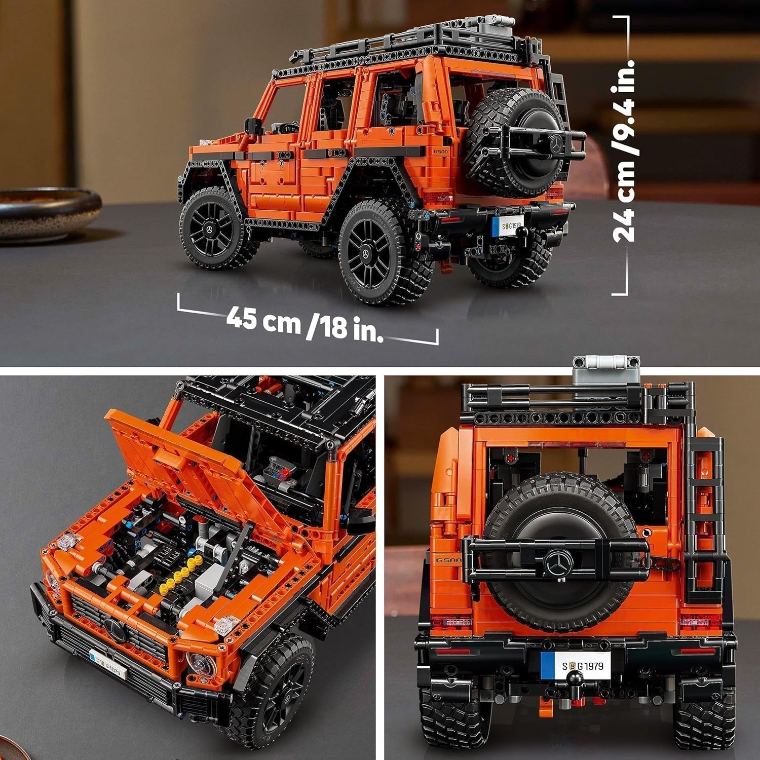 LEGO Technic Mercedes-Benz G 500 Professional Line, set de construcție cu model de mașină G-Class, cadou pentru adulți, set de vehicule de lux de teren, obiect de colecție Mercedes, mașină de jucărie 42177 Seturi de constructie Besuche den LEGO-Store