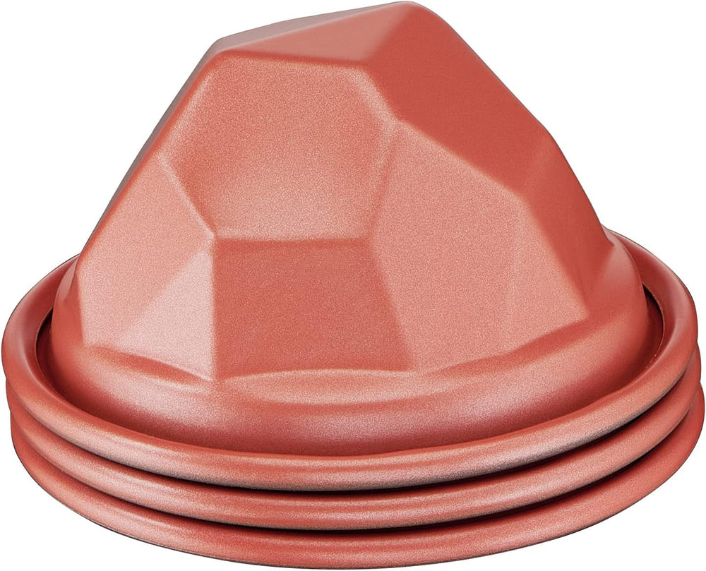 Tefal Creabake Muffins Creabake Backformen, 7,5 cm, Antihaftbeschichtung, Stapelbares System, Kreative Rezepte Für Süßigkeiten Und Slate, Einfaches Backen, Eisenfarben Moldes y bandejas para hornear Naty Shop 3Er-Set Volcano