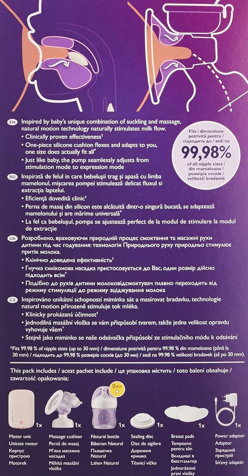 Sacaleches eléctrico Philips Avent (modelo SCF395/11) Accesorios Alimentación y Lactancia Tienda Bebe Naty