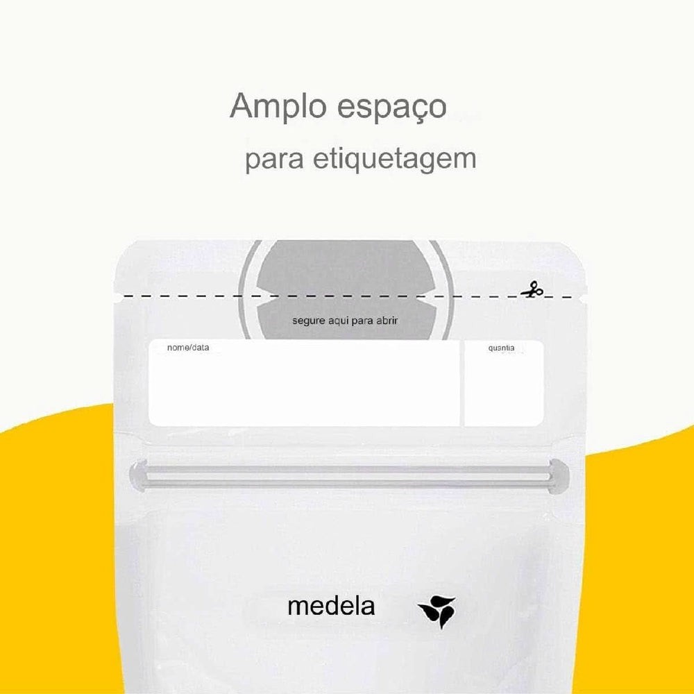 Bolsas de almacenamiento de leche materna Medela 25 unidades, aprox. 200 ml, blanco (versión en español) Alimentación y Accesorios Lactancia Tienda Bebe Naty