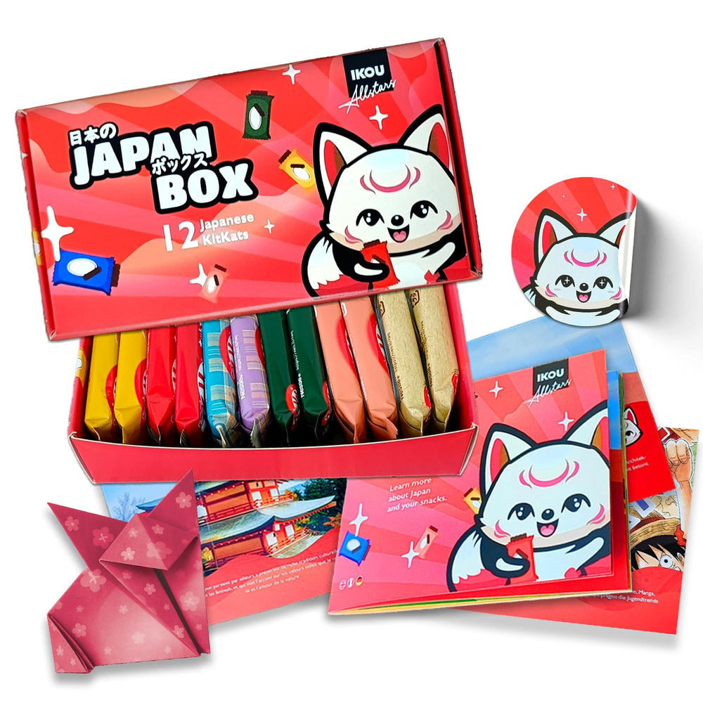 Caja de muestras - 18 Minis KitKat Japón | Caja de muestra de dulces japoneses, idea de regalo de refrigerios japoneses, popular caja sorpresa con Matcha y otras variedades raras.