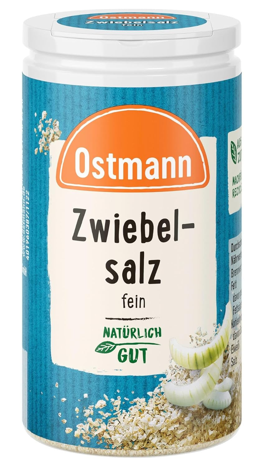 Ostmann Gewürze - Zwiebelsalz | Embalaje completo y reciclable | 60 g en Der Streudose