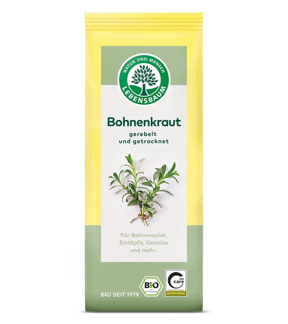 Lebensbaum Liebstöckel geschnitten, Bio-Gewürz mit würzigem Geschmack, Maggi-Kraut für Suppen, Marinaden, Fleisch- und Fisch-Gerichte, vegano, 15g