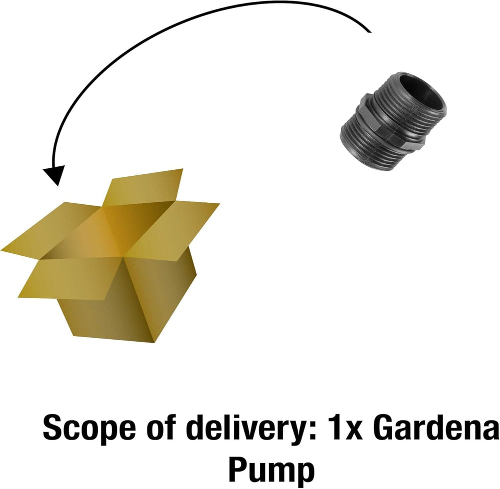 Conector pompă Gardena 33,3 mm: Adaptor pentru conectarea pompelor la sistemul de conectare a furtunului de apă Gardena (1745-20)