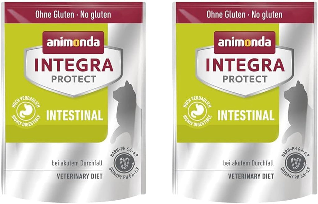 Hrană pentru pisici Intestinal (1 X 1,2Kg), recomandată de veterinari pentru diaree și vărsături, hrană de înaltă calitate pentru diaree la adulți (pachet cu 2)