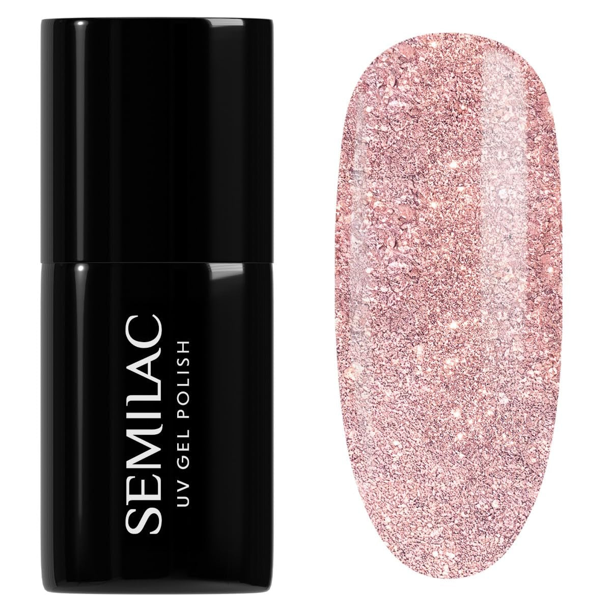 Semilac UV Nagellack Hybrid 404 Muffin de Frijoles Negros 7ml Kollektion Sabores de Otoño