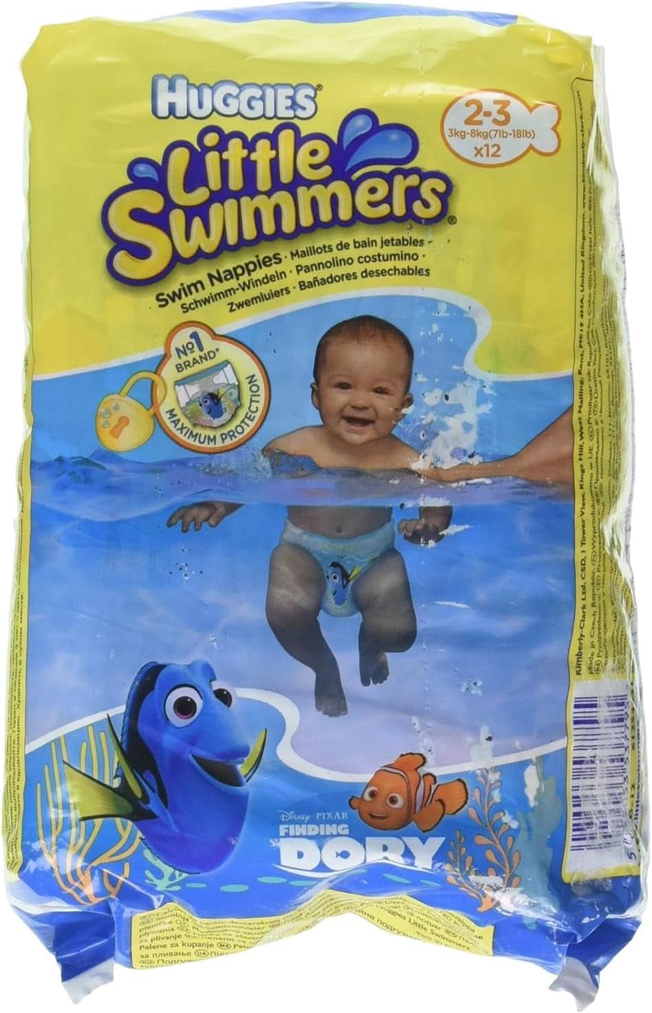 Scutece de înot Huggies Little Swimmers, mărimea 3-4 (7-15 kg), 1 pachet de 20 de bucăți Mama si Copilul Naty Shop