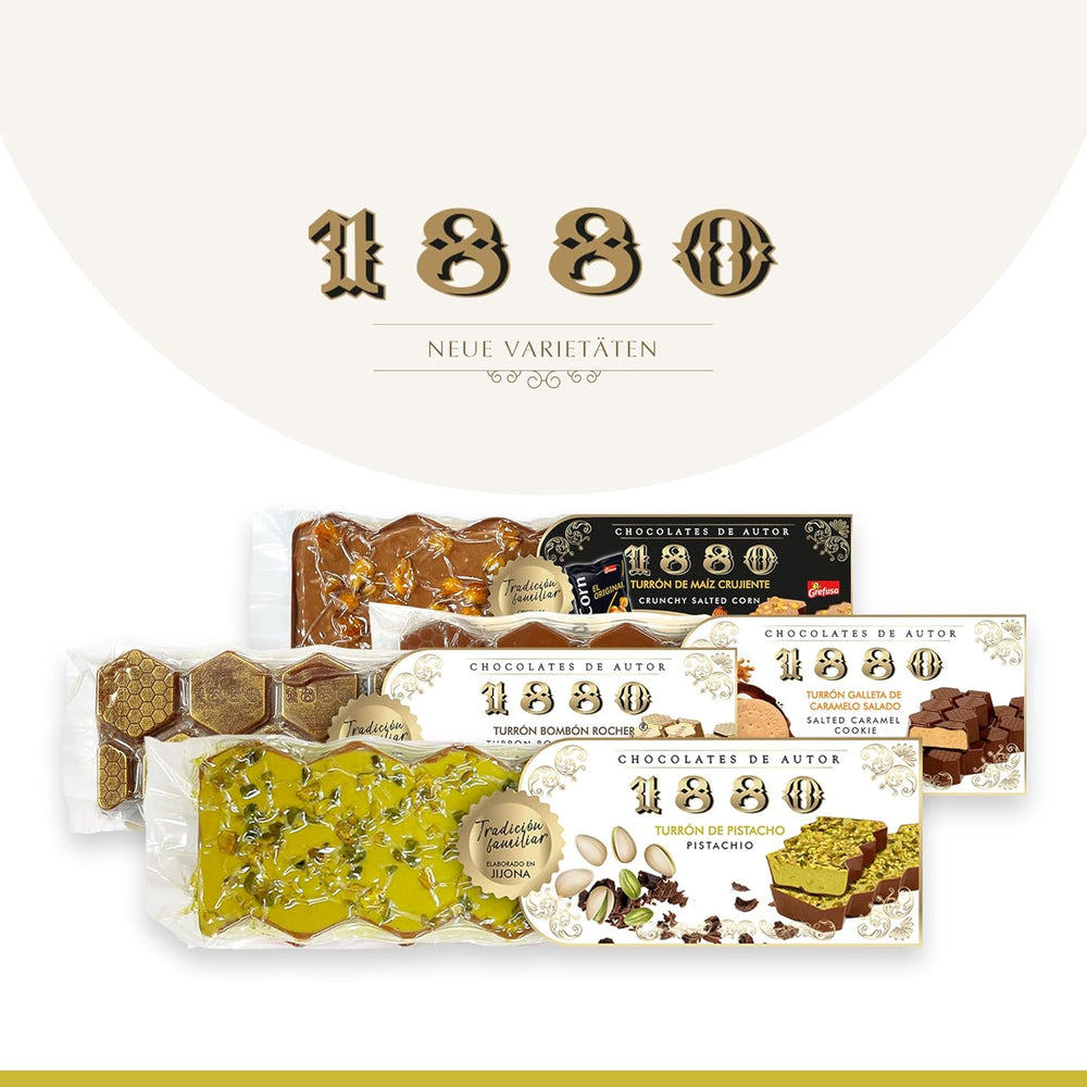 Turrón artesanal de chocolate y pistacho, 200g, textura cremosa, calidad superior, ingredientes finos, sabor auténtico, el turrón más caro del mundo