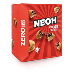 Bocaditos de chocolate NEOH | Sin azúcares añadidos, 100kcal por ración, trozos crujientes con relleno cremoso de avellanas y cacao, perfecto para llevar o como sustituto del muesli | Keto, bajo en carbohidratos | Paquete de 3 x 29 g