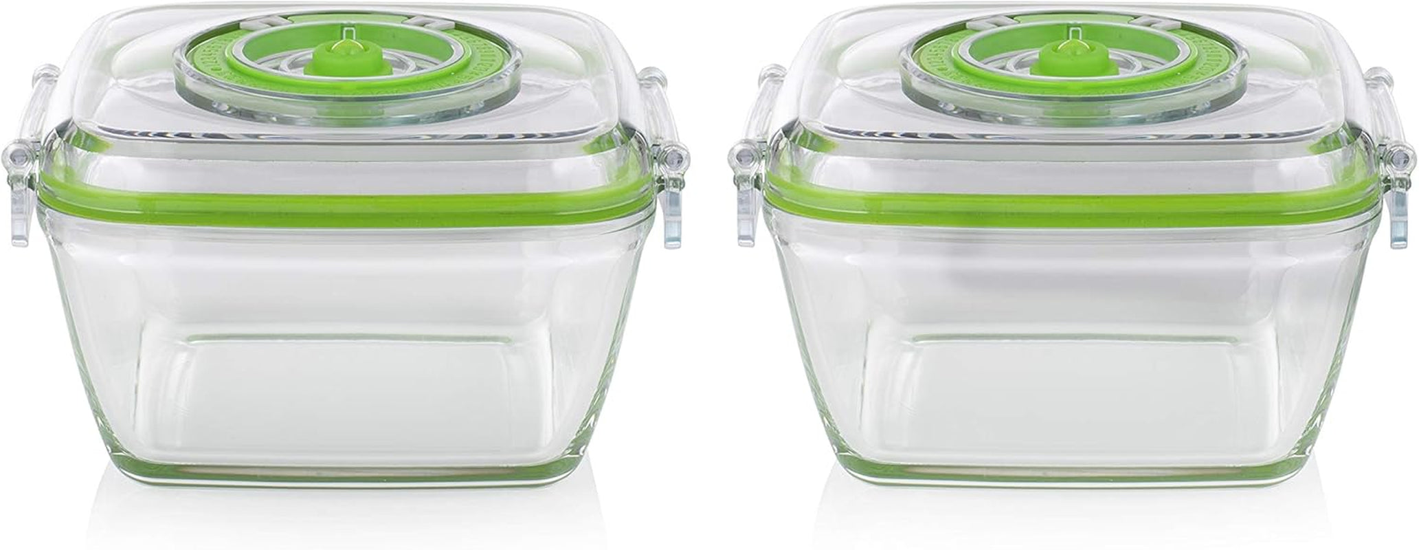 Set de recipiente din sticlă pentru păstrarea alimentelor Princess cu sigilator de vid portabil - inclusiv pompă de vid electrică, cablu de încărcare USB, 2 recipiente pentru gătit și alimente, 2 capace fără BPA, 492985 Cutii depozitare alimente Naty Shop 2X borcane de sticlă de 0,7 litri