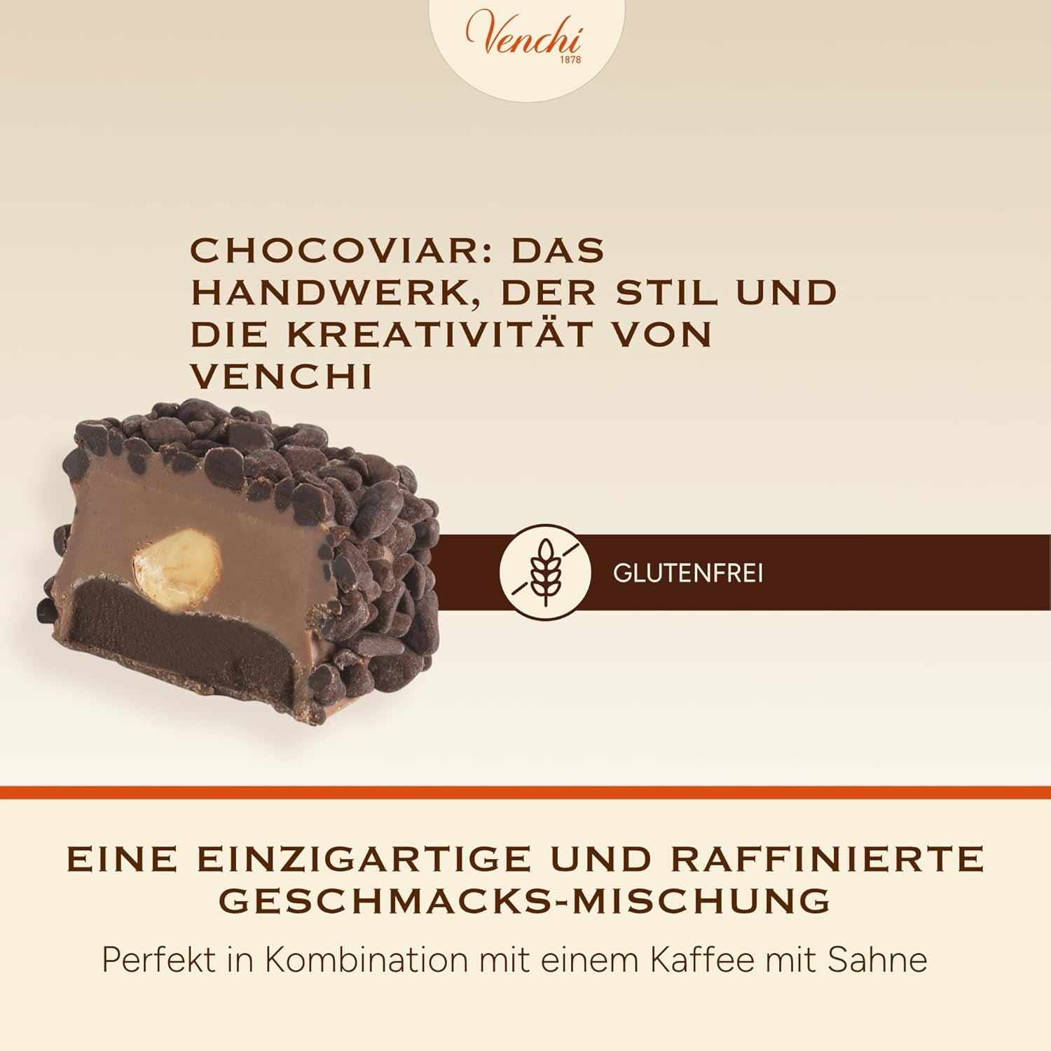 Venchi – Chocoviar Gianduia, bombones en bolsa de 1 kg, chocolate Gianduia elaborado exclusivamente con "avellanas del bosque piamonteso", sin gluten, sin colorantes artificiales y sin conservantes