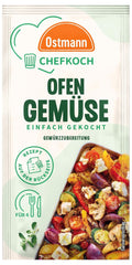 Ostmann Gewürze x Chefkoch - Ofengemüse Gewürzzubereitung | Comprimido en 4 porciones | Incluyendo Schritt-für-Schritt-Rezept und Mengenangaben | 14 gramos en bolsa