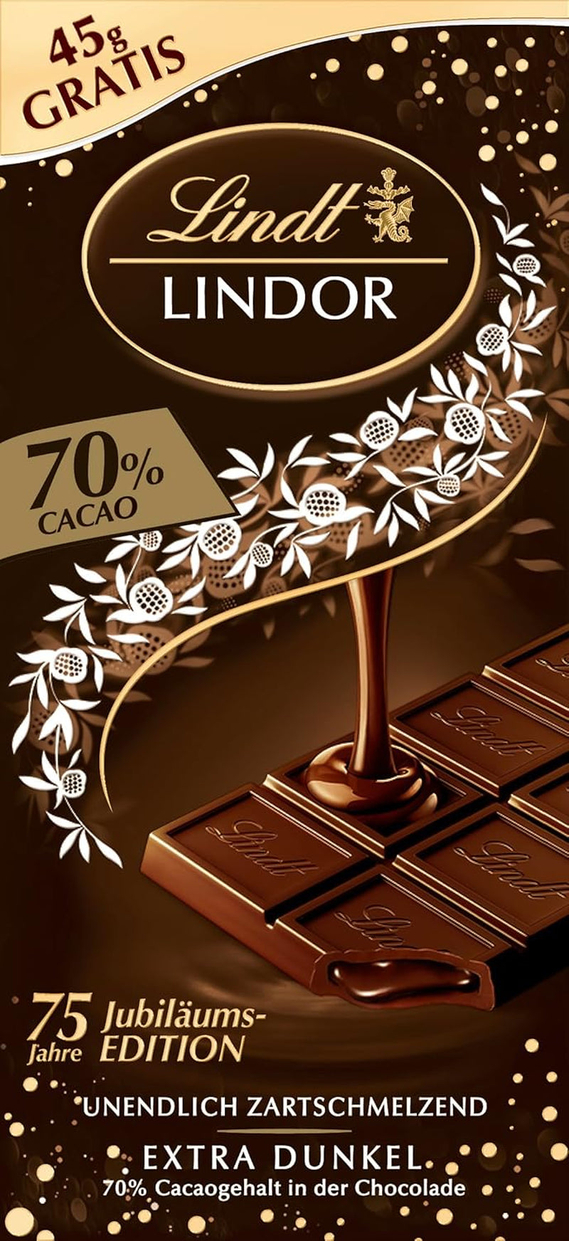 Chocolate Lindt | LINDOR sobres para tarta de queso | 137g | 10 bolas de chocolate con leche con relleno de tarta de queso que se derrite en la boca | regalo de chocolate