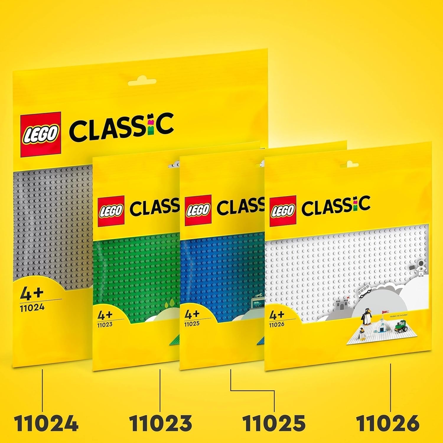 LEGO 11026 Classic Placa Base Cuadrada de Bloques de Construcción Blanco con Hendiduras de 32X32 como Juegos Básicos Juegos de Construcción de Juguetes de Construcción Besuche den LEGO-Store