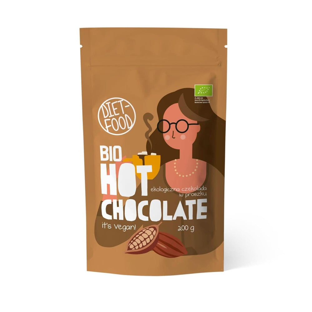 Chocolate caliente para la dieta Keto - rico en grasas - moderado en proteínas y bajo en hidratos de carbono - endulzado con eritritol, 200 gramos Cacao y Chocolate Caliente Naty Shop Chocolate Caliente Bio