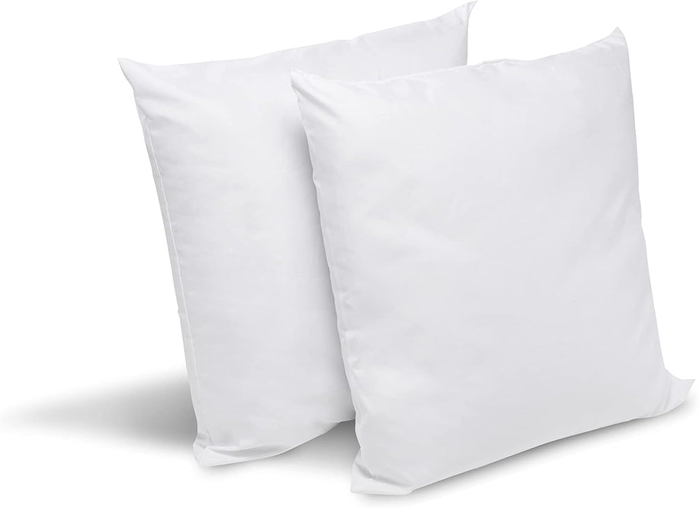 Bleu Câlin set de 2 perne anti-acarieni, anti-bug, confort pufos, 60 X 60 Cm, husă din microfibră, protecție completă, alb Perne standard Naty Shop