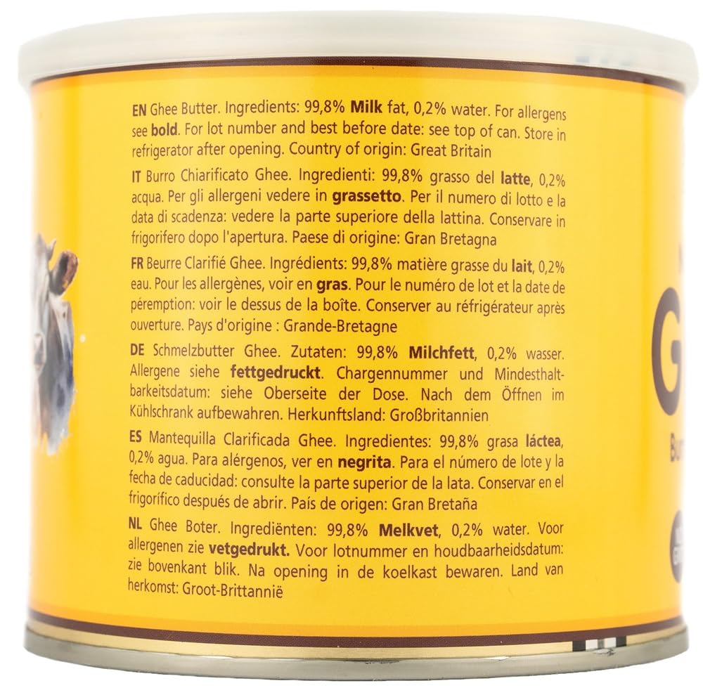 Grocer Planet Natural Ghee - Ghee clarificado 500 g para cocina cetogénica