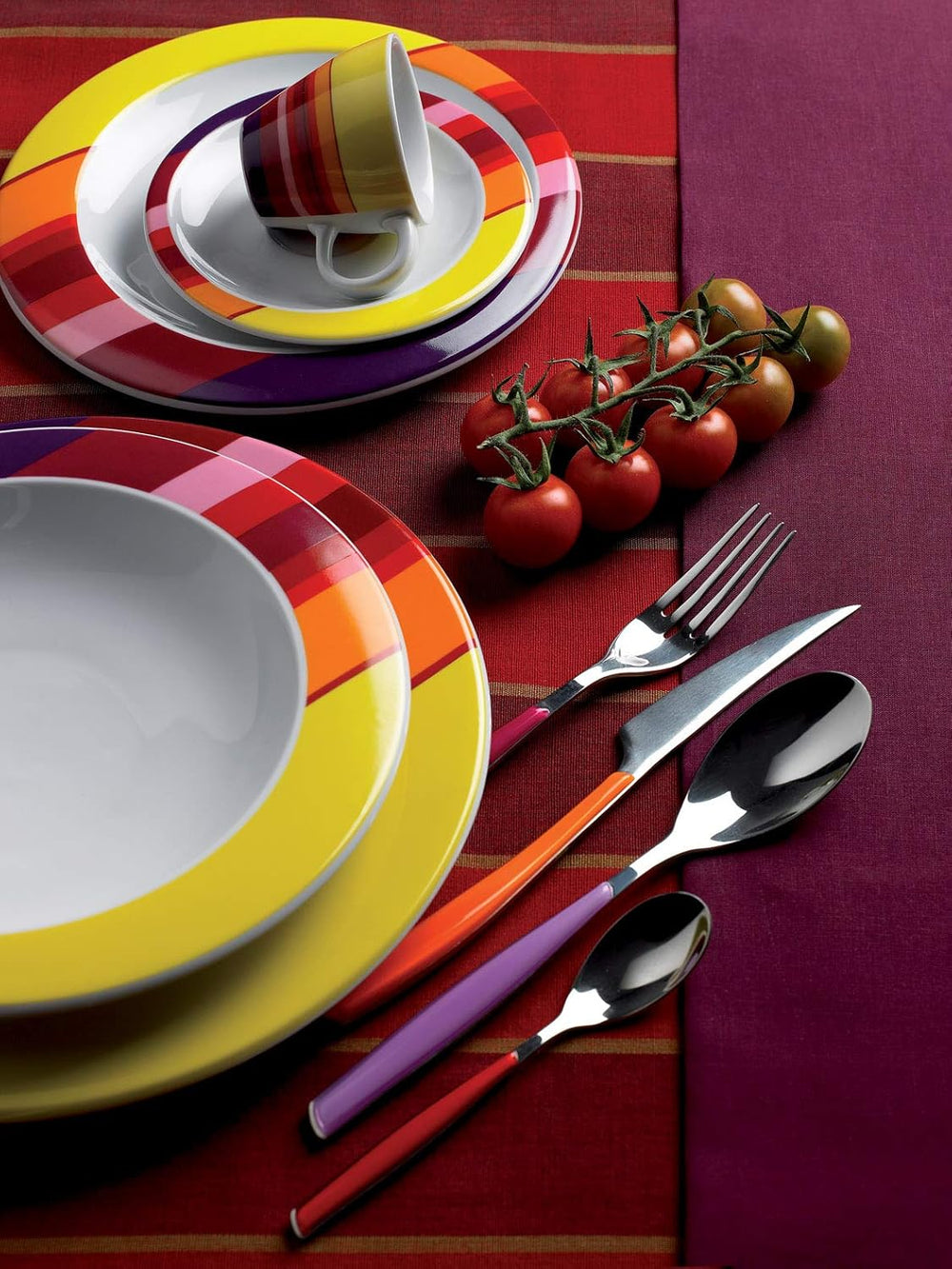 BUGATTI, Glamour, Juego de Cubiertos para 6, 24 Piezas Acero Inoxidable 18/10 Naty Shop