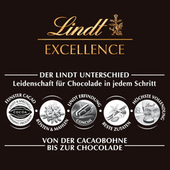Lindt Excellence Sweet Salted Wood - Barra de chocolate negro 100g - Sabor intenso a cacao