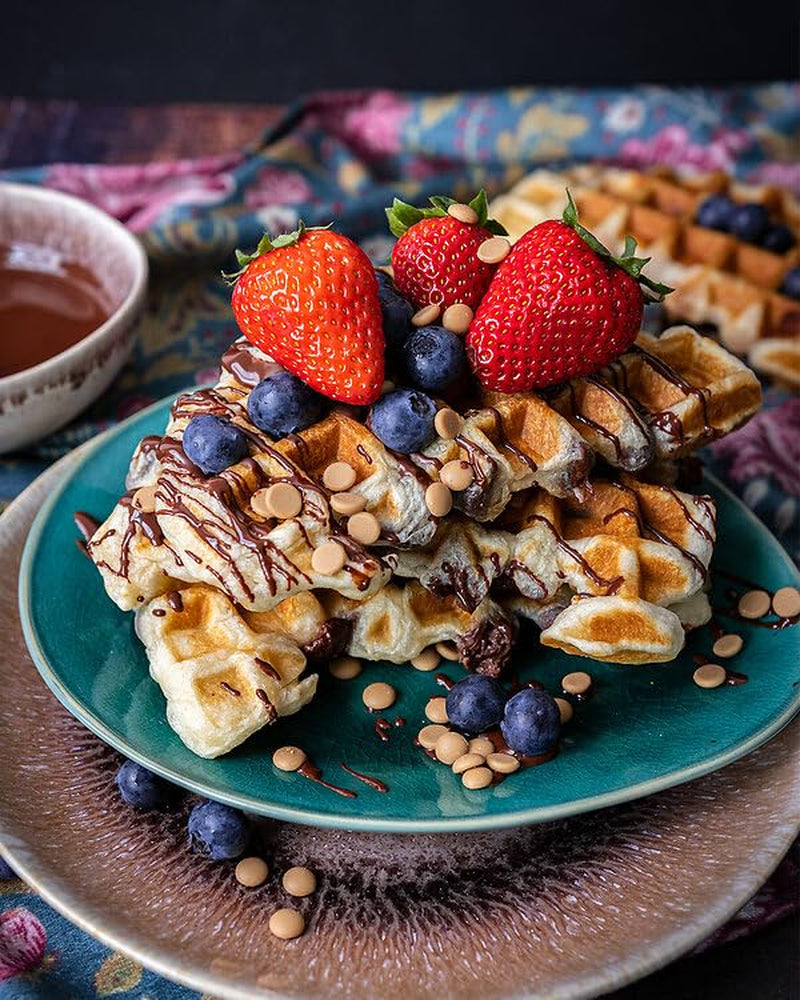 RUF Waffel-Mix, Großpackung, Grundmischung Zur Herstellung Von Waffeln Im Waffeleisen, Für Großküchen, Kantinen, Hotels Und Restaurants, 1 X 2500G Amestec pentru copt si gatit Naty Shop