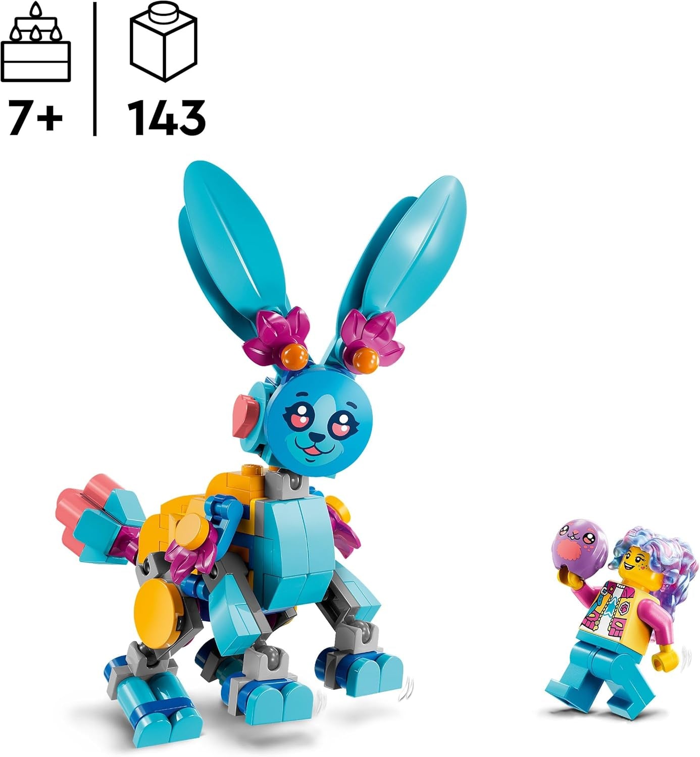 LEGO Dreamzzz Bunchus: Conejito de juguete para niños, aventuras creativas de animales, juego de fantasía 20 en 1 con minifigura de Izzie, regalo para niñas y niños de 7 años, 71488 Juegos de construcción Besuche den LEGO-Store