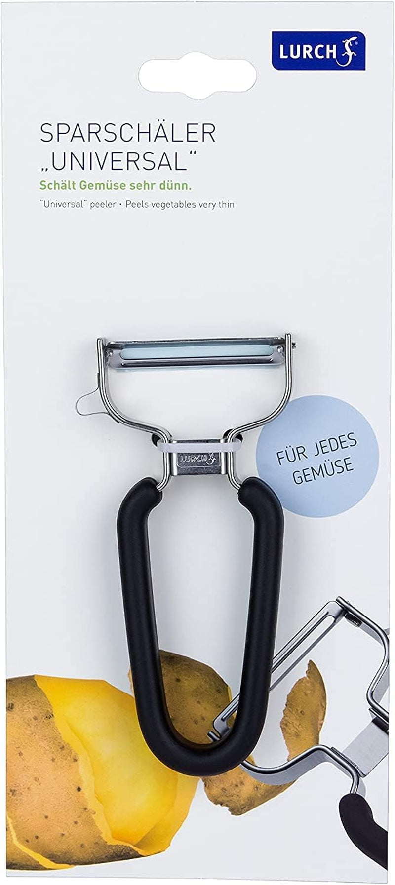 Lurch Pelador Económico Pelador de Patatas de Acero Inoxidable con Cabezal de Cuchillas Pelador de Muebles Naty Shop